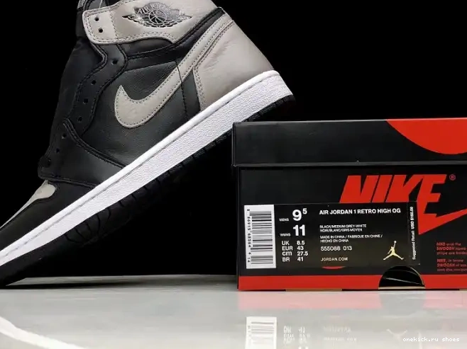 Cheap 555088-013 Black 1 Retro Air Shadow Jordan High OG Grey 0420